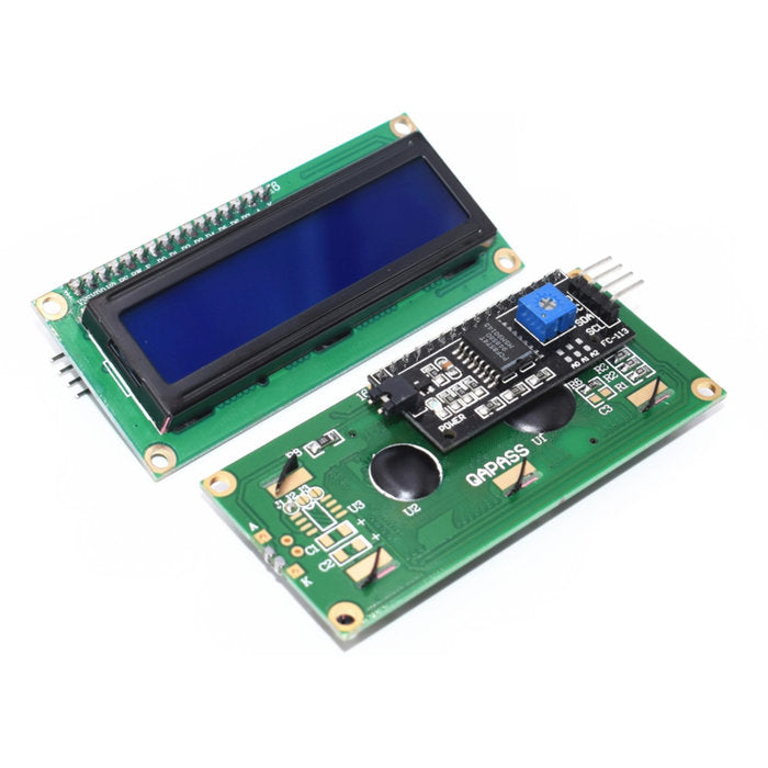 1602 LCD Display blauw backlight met I2C voorgesoldeerd (BNL15)