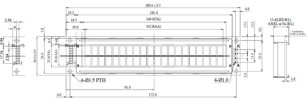 2002 LCD Display blauw backlight 20x2 5V (BNL292)