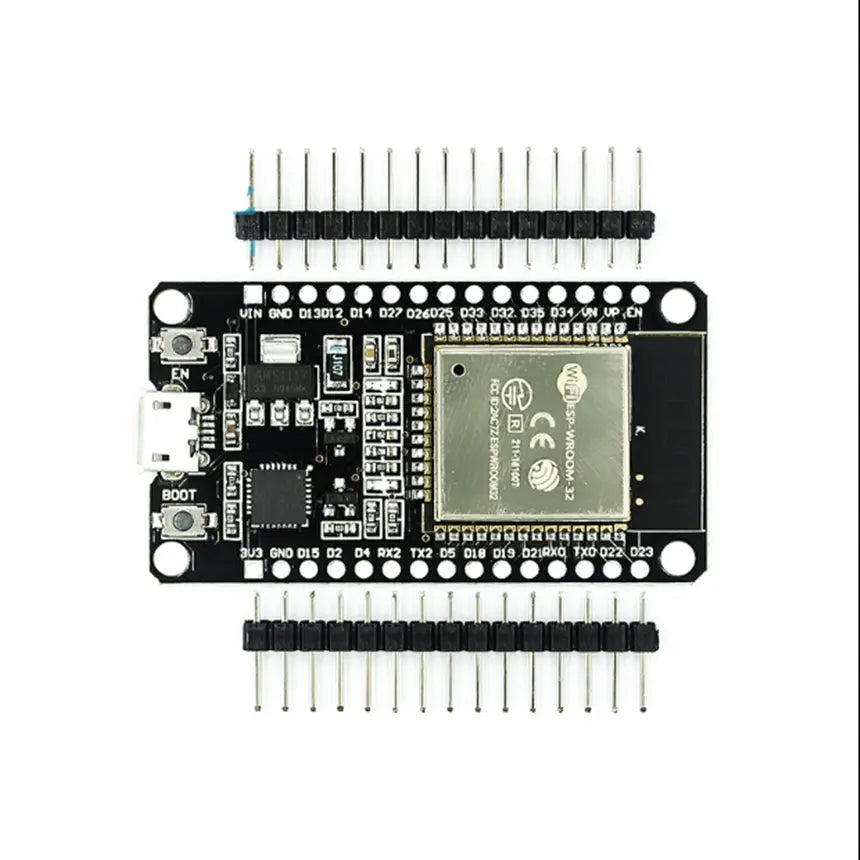 ESP32 WROOM losse header pins 4Mb Devkit V1 Board met WiFi Bluetooth en Dual Core processor (BNL93)