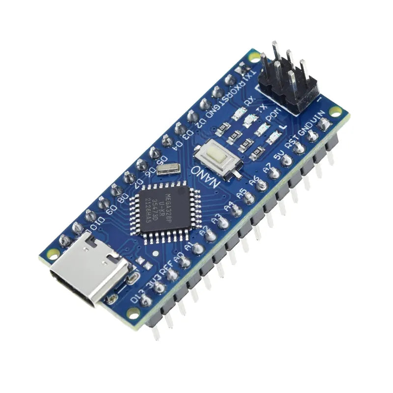 Nano V3 USB-C voor Arduino (clone maar compatible) CH340 chip voorgesoldeerd (BNL174)
