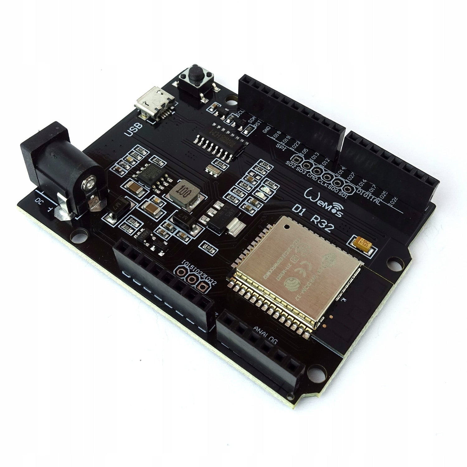 Wemos UNO R3 D1 R32 ESP32 dev board (CH340G) WiFi, Bluetooth, met Micro USB voor Arduino (BNL271)