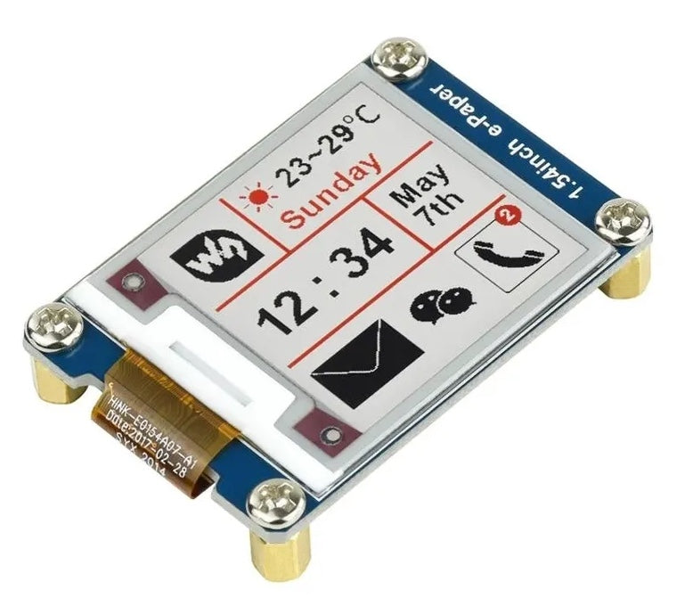 1.54inch E-Ink Display SPI zwart-wit-rood (BNL03)